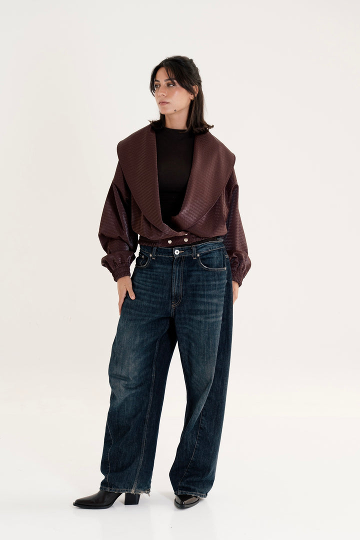 The Textured Leather Jacket