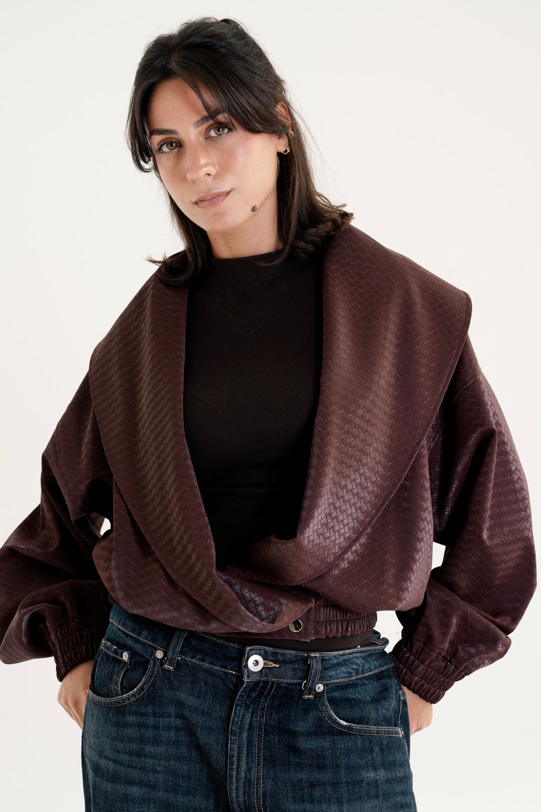 The Textured Leather Jacket