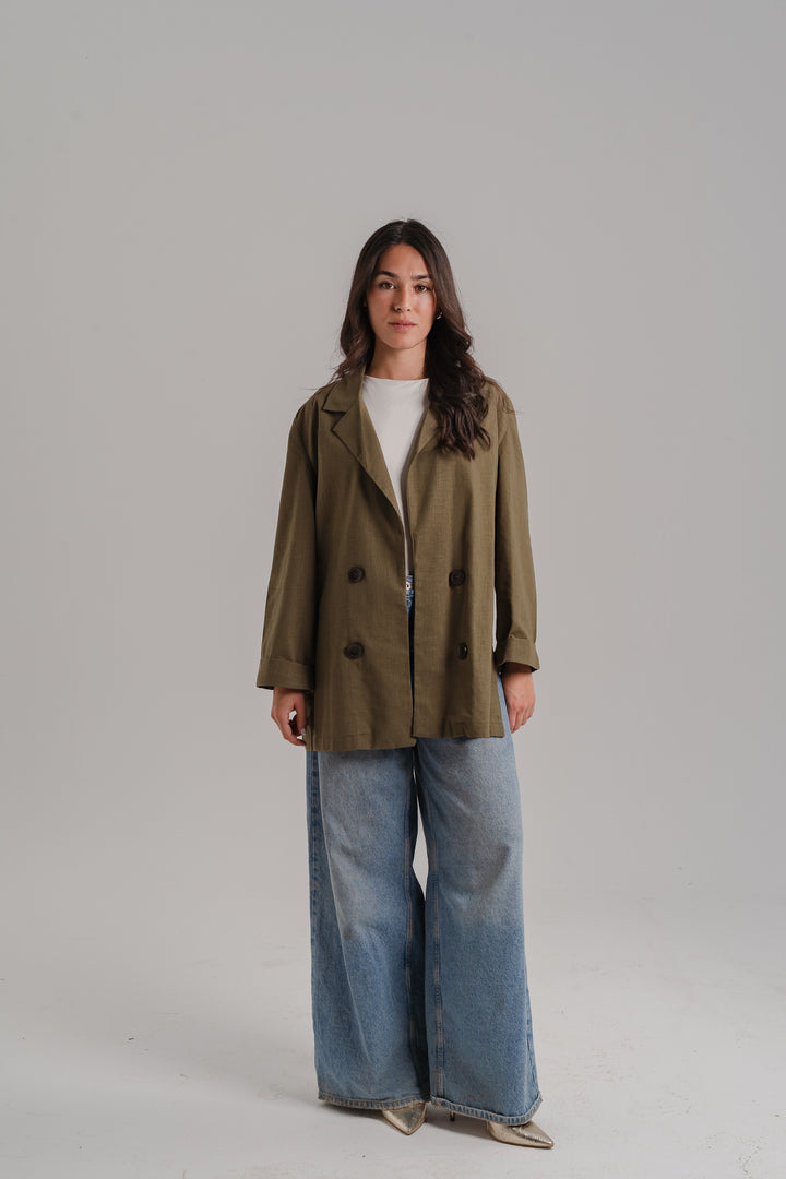 The Buttoned Slits Blazer
