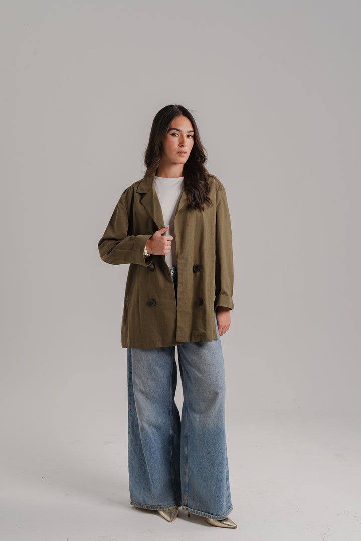 The Buttoned Slits Blazer