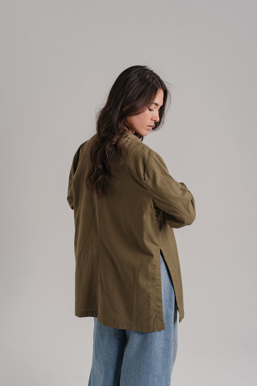The Buttoned Slits Blazer