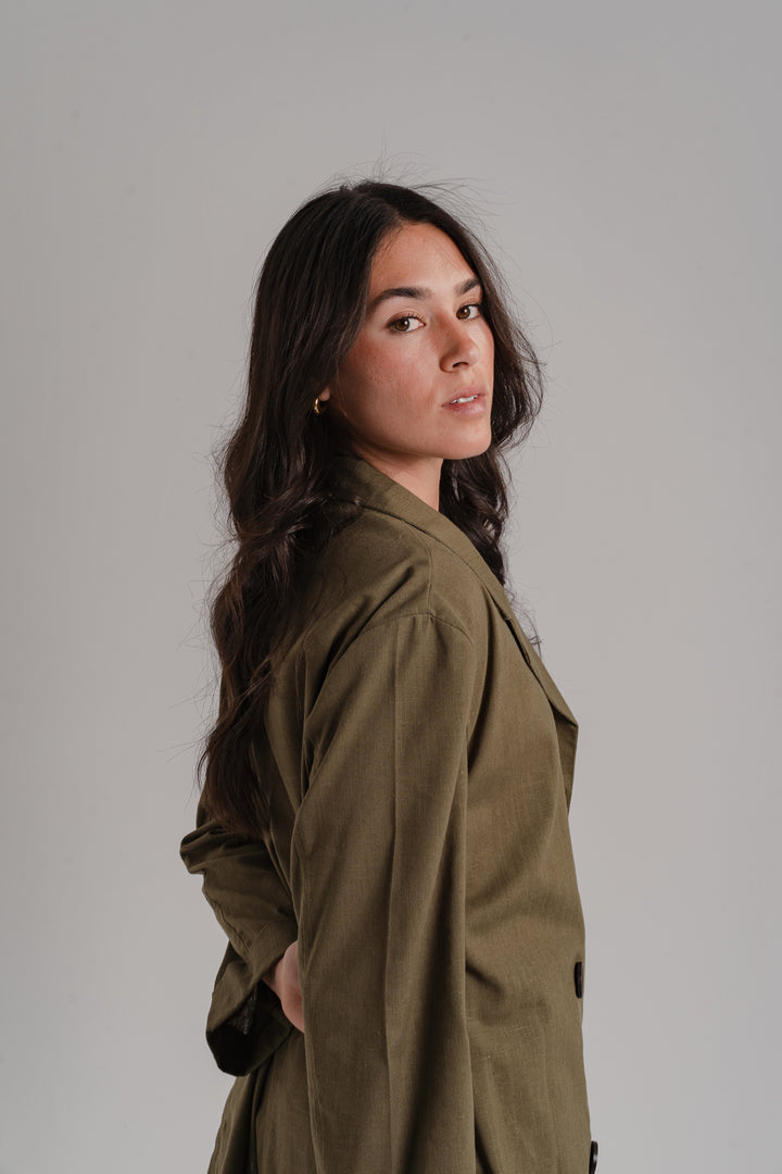 The Buttoned Slits Blazer