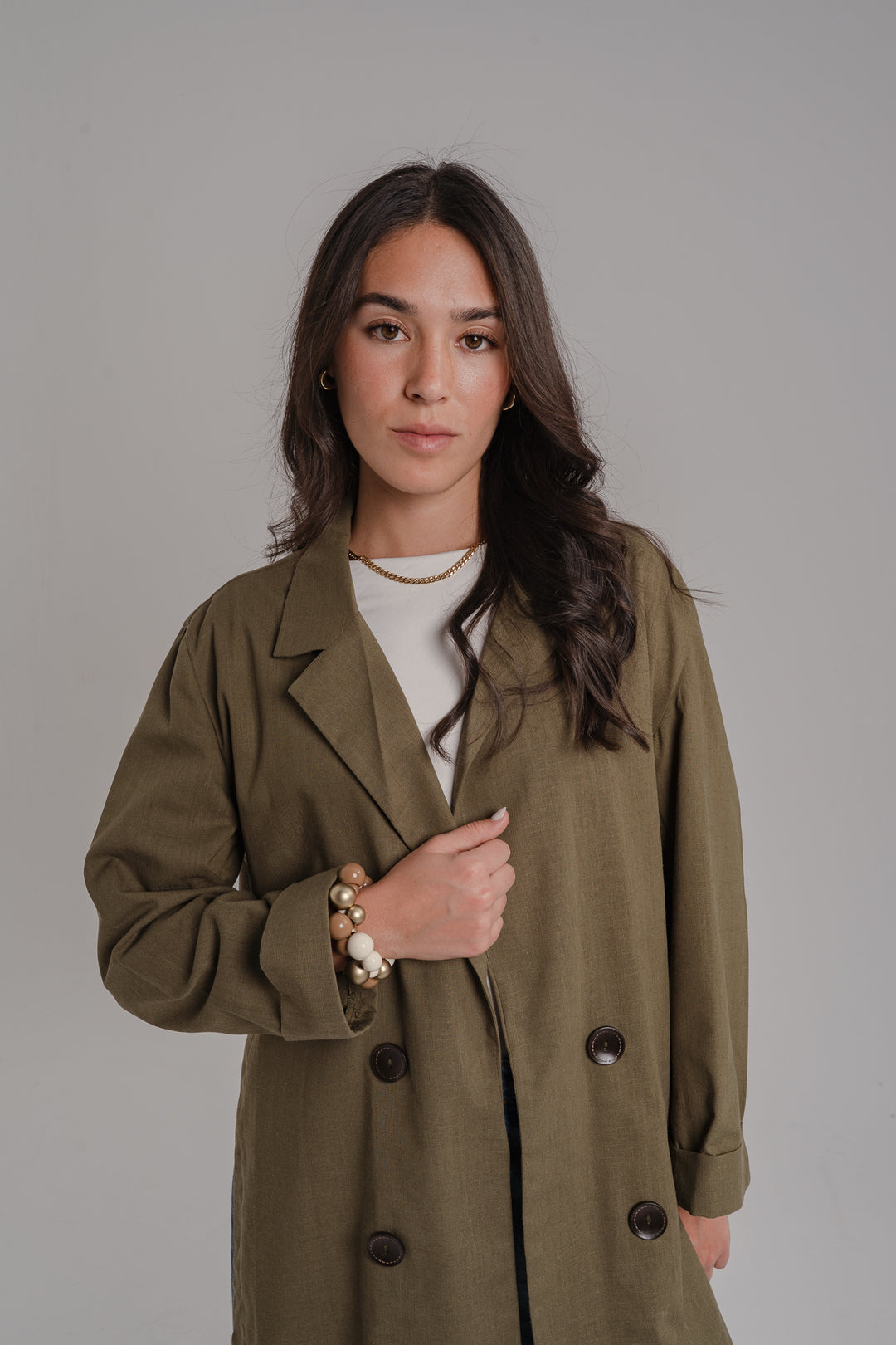 The Buttoned Slits Blazer