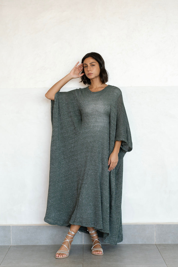 Butterfly Knit Dress - Olive