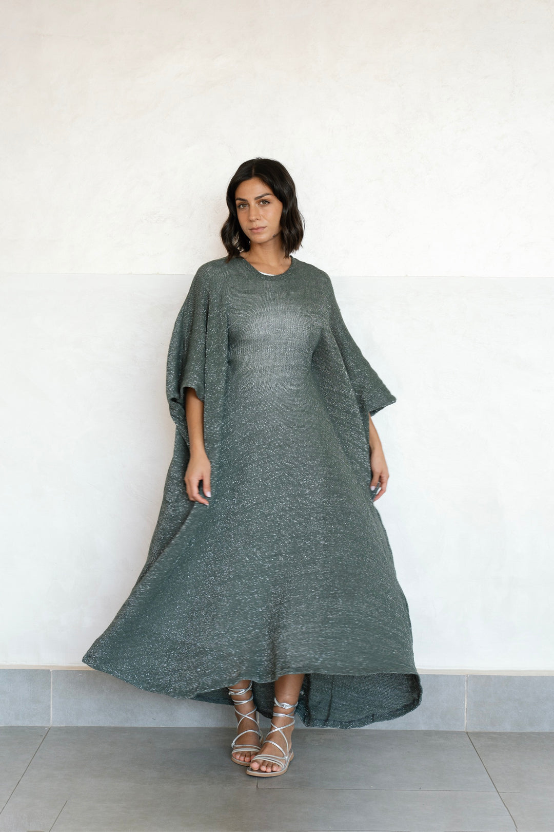 Butterfly Knit Dress - Olive