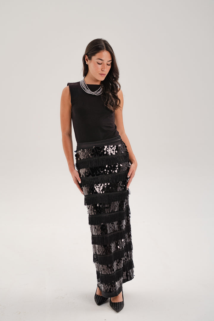 Velora Sequin Skirt
