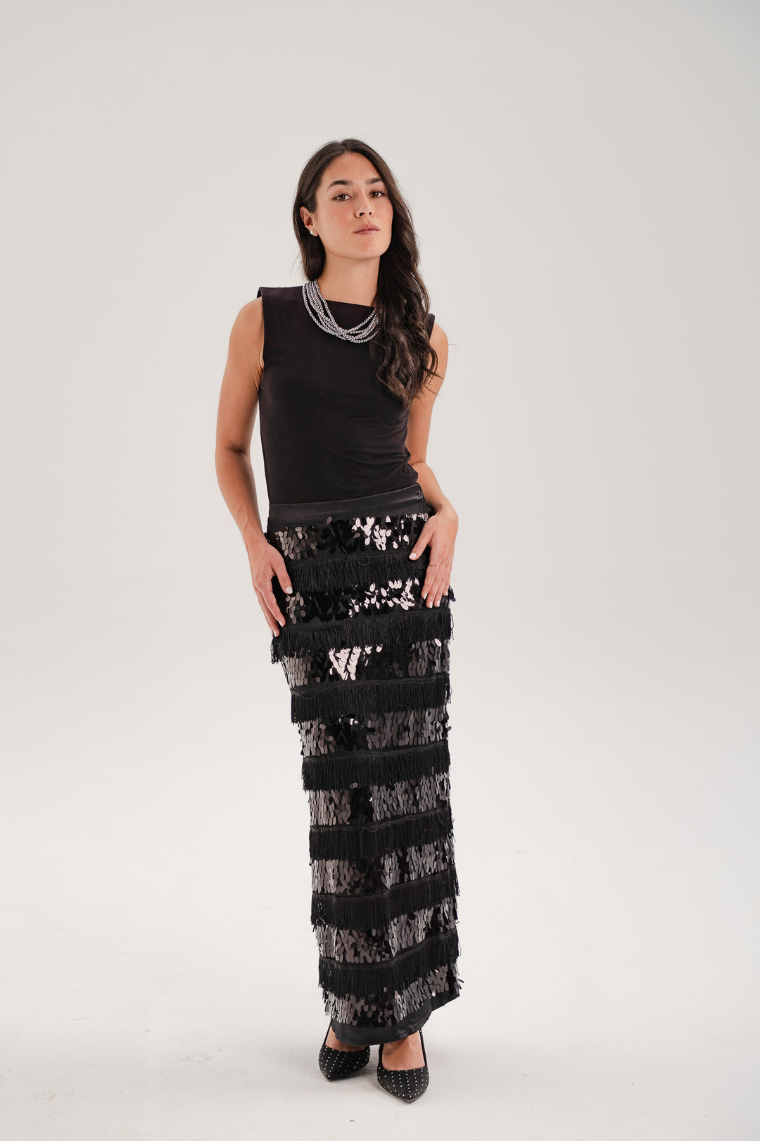 Velora Sequin Skirt