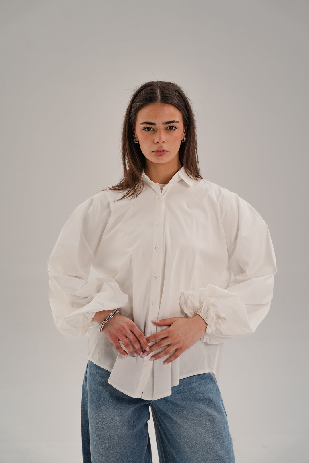 Puffed Sleeves Shirt