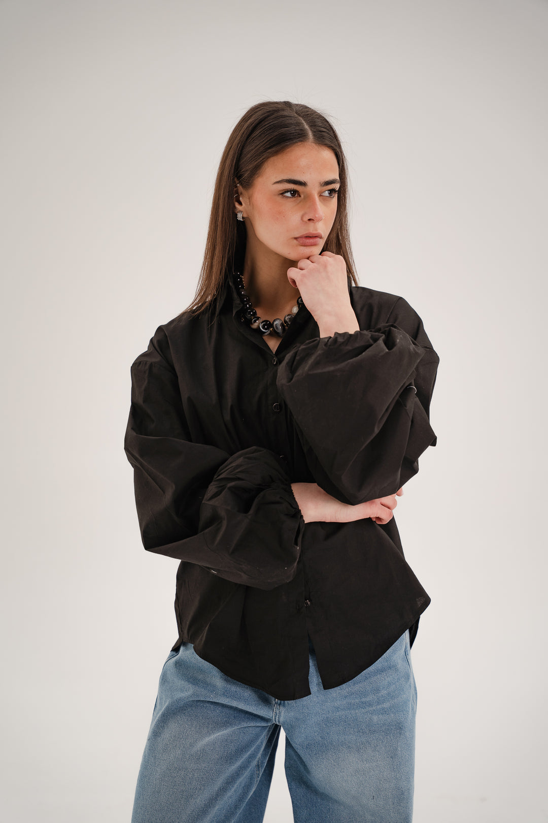 Puffed Sleeves Shirt