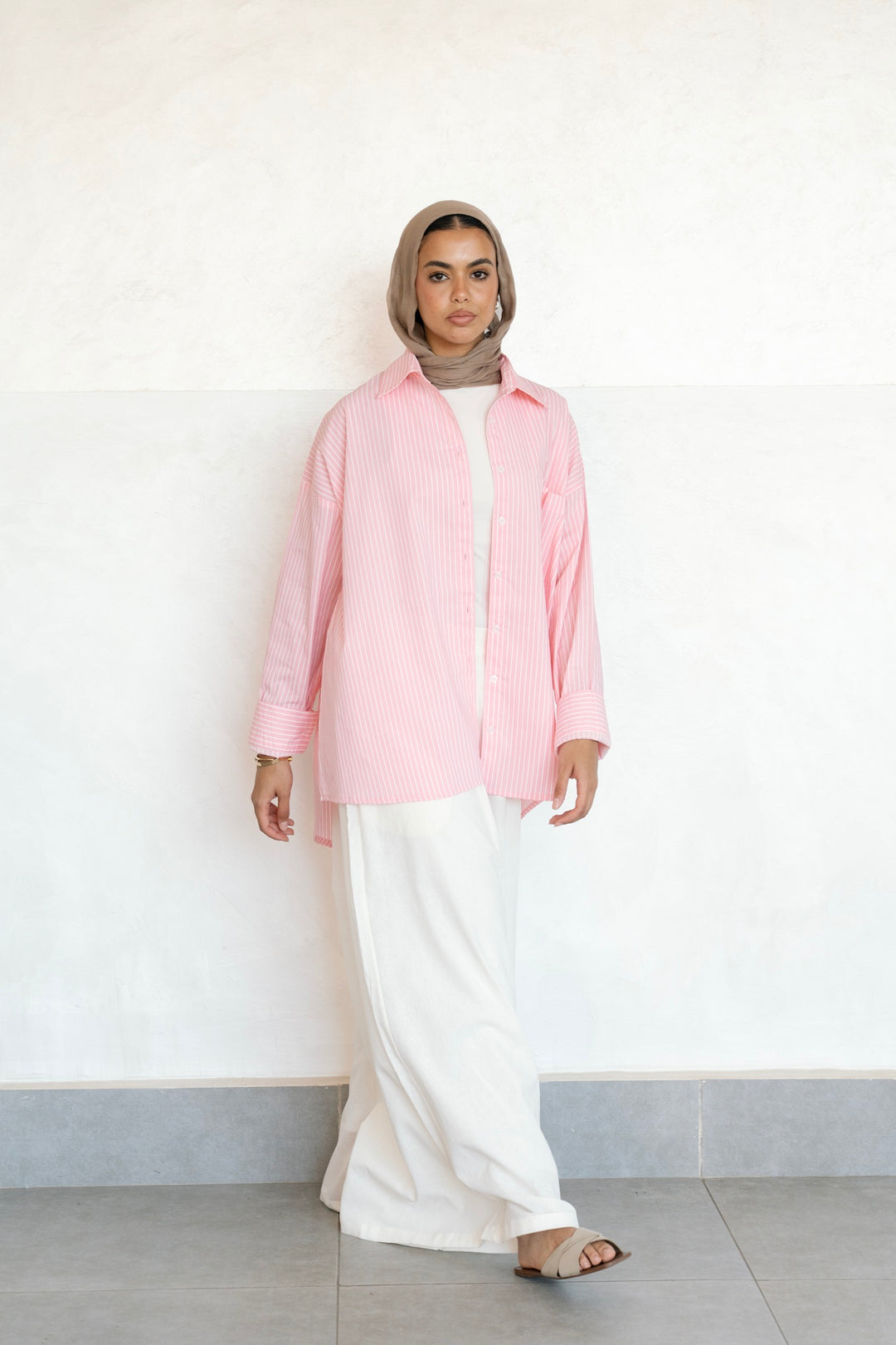 Pinstripe Shirt - Pink