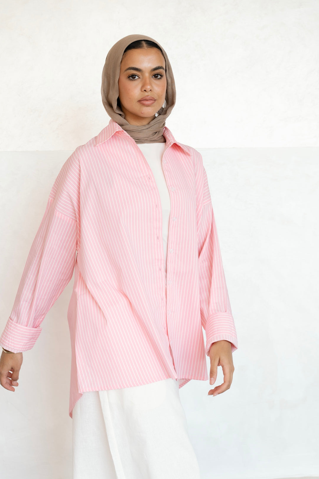 Pinstripe Shirt - Pink