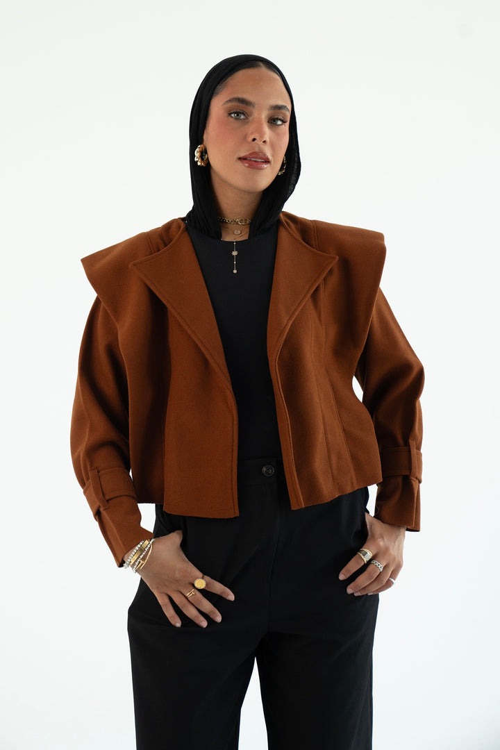 The Bold Wool Cropped Jacket