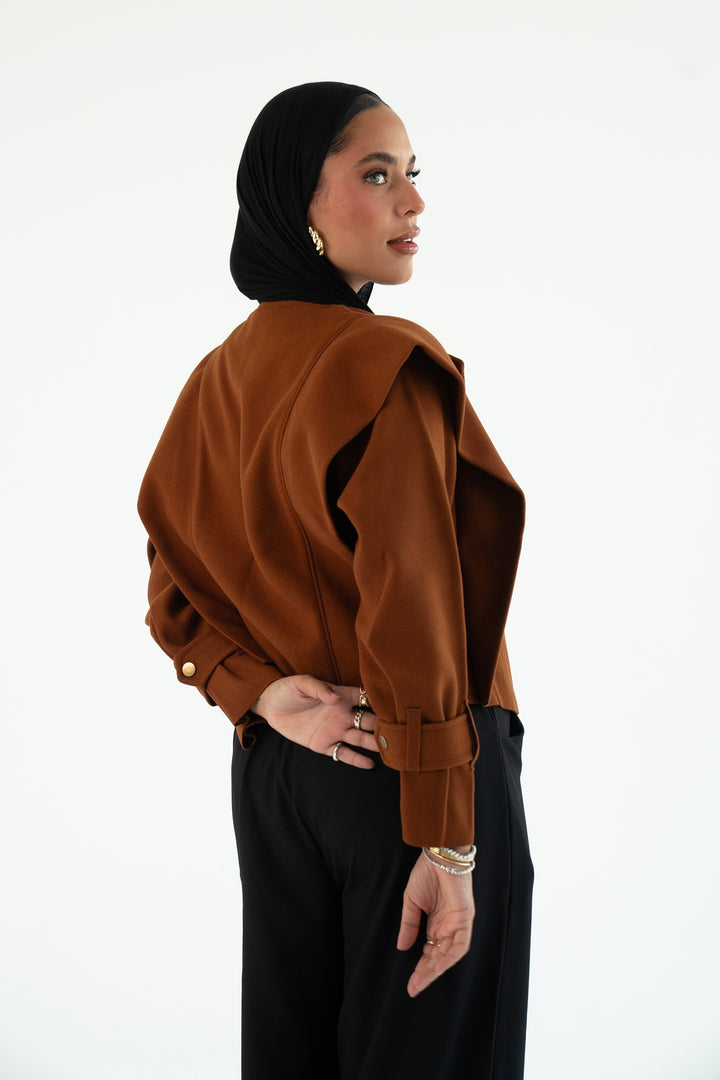 The Bold Wool Cropped Jacket