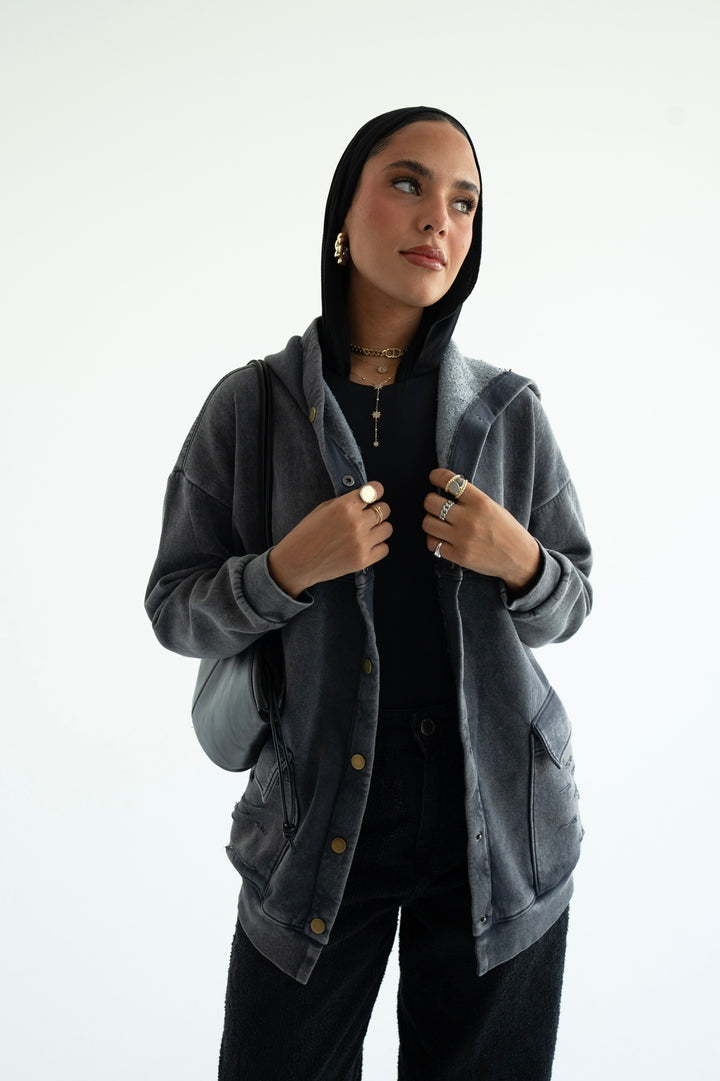 Stone Oversized Jacket