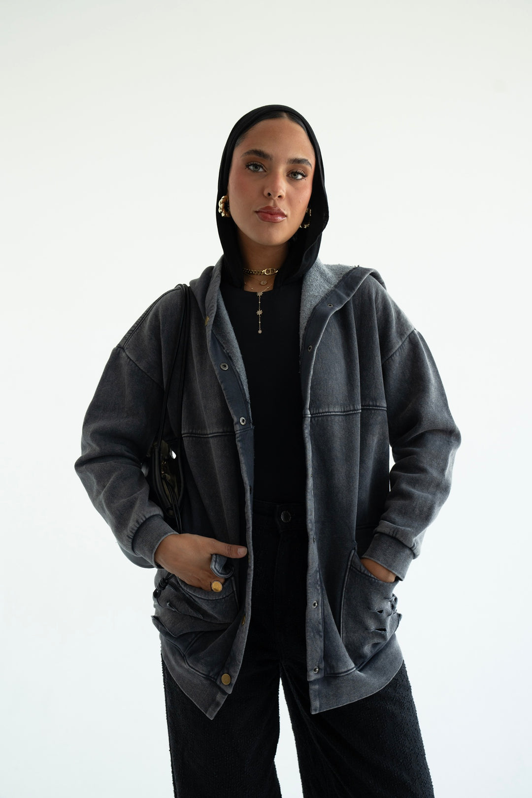 Stone Oversized Jacket