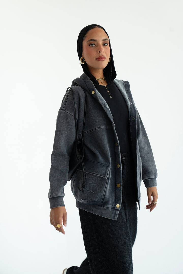 Stone Oversized Jacket