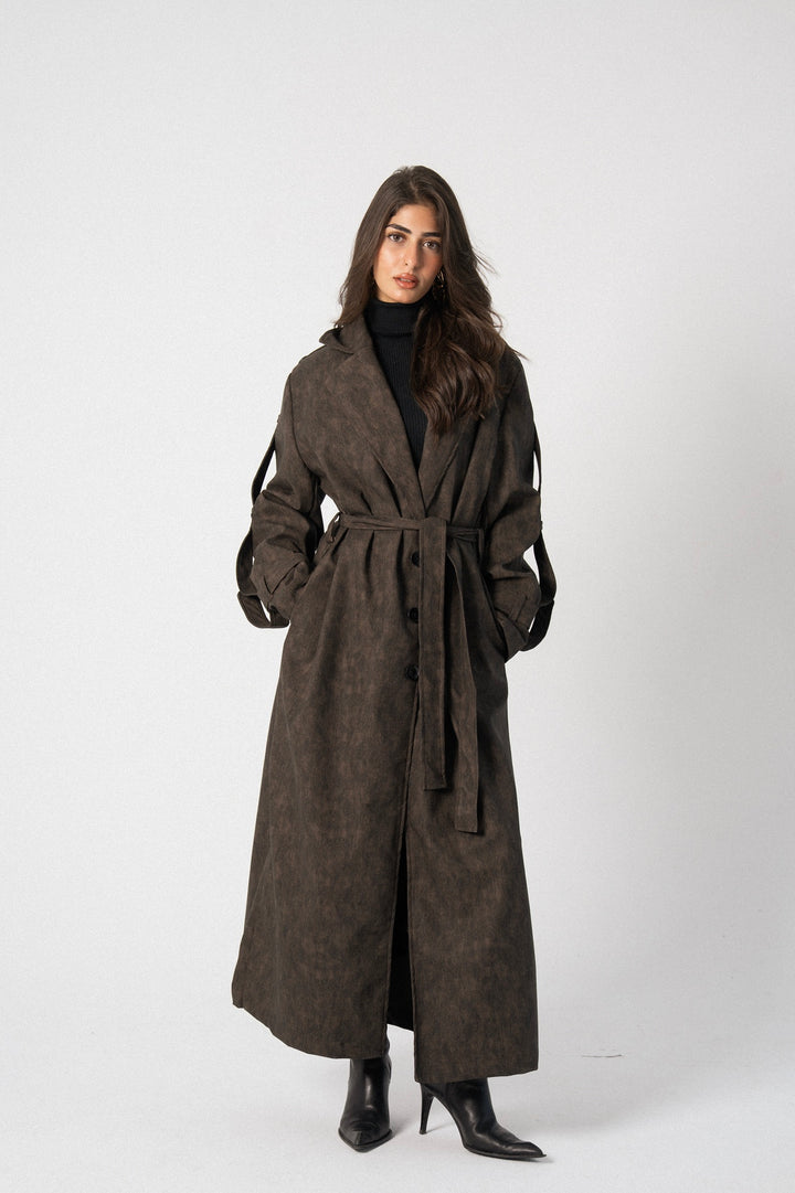 City Edge Leather Coat