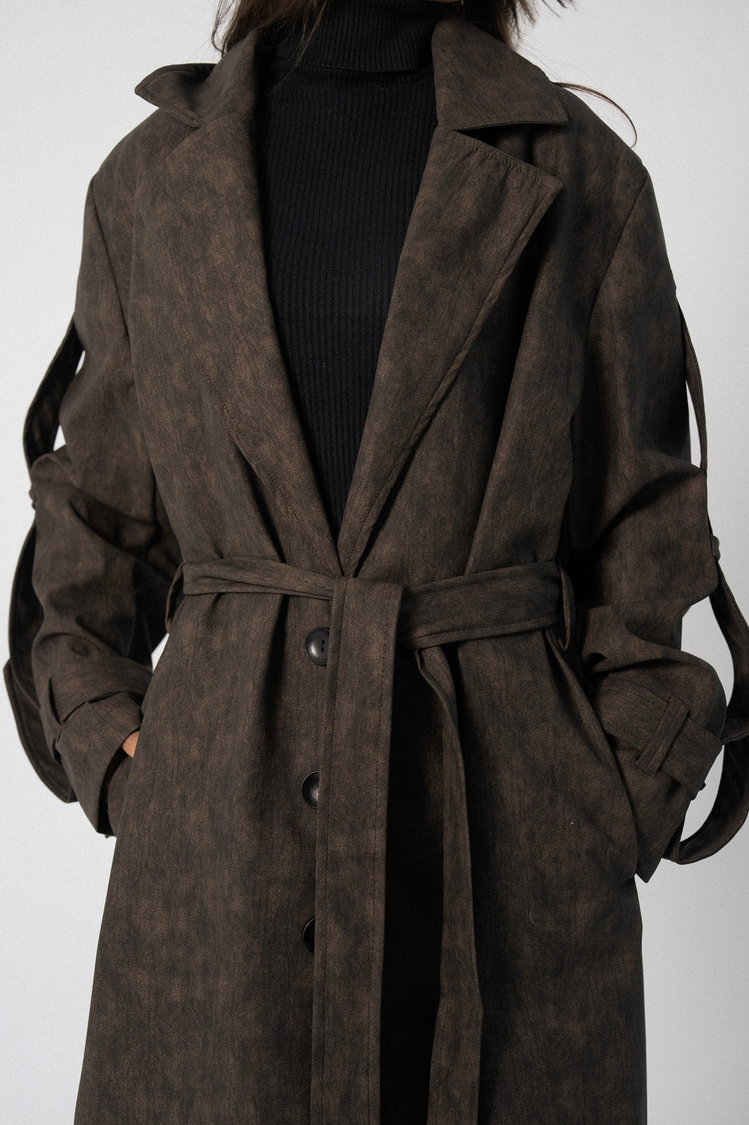 City Edge Leather Coat