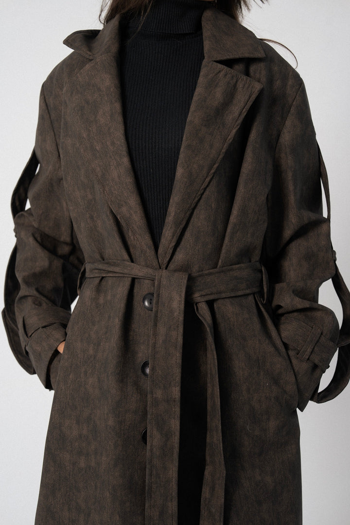 City Edge Leather Coat