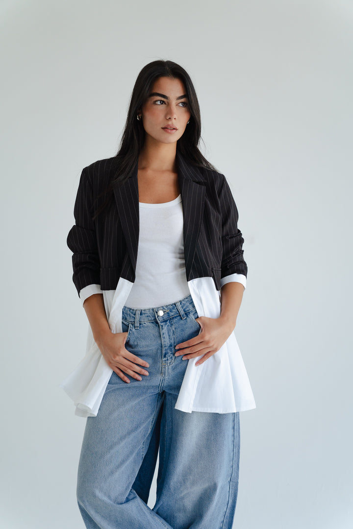 The Dual Fabric Blazer