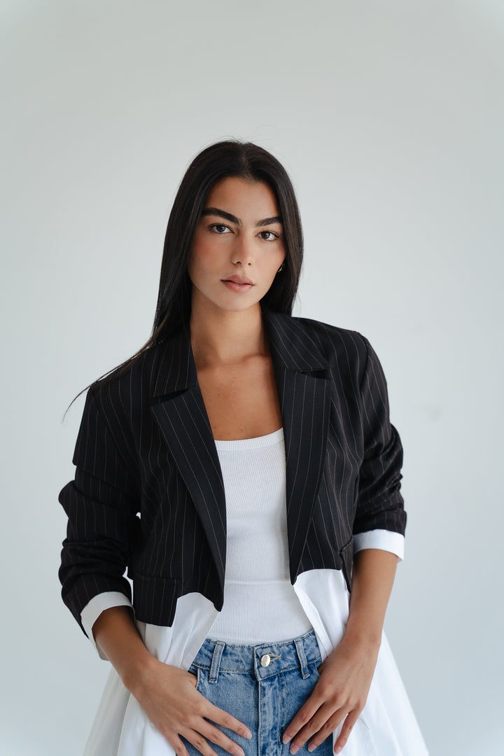 The Dual Fabric Blazer