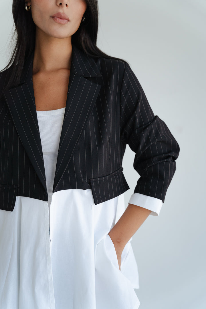 The Dual Fabric Blazer