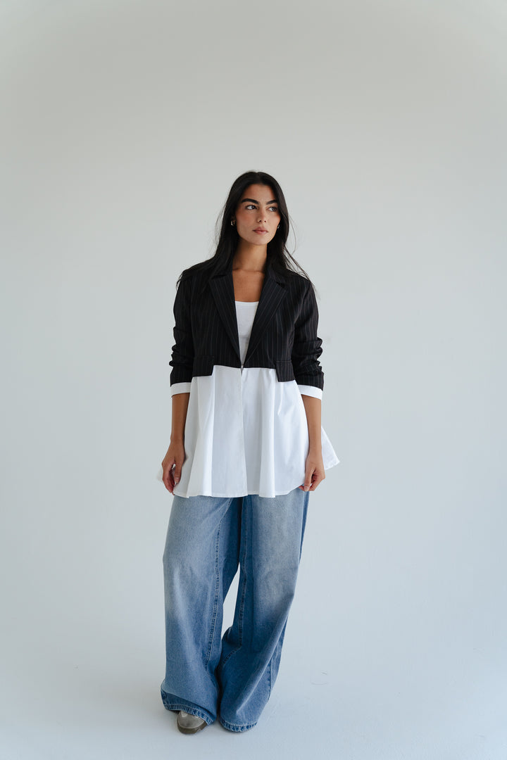 The Dual Fabric Blazer