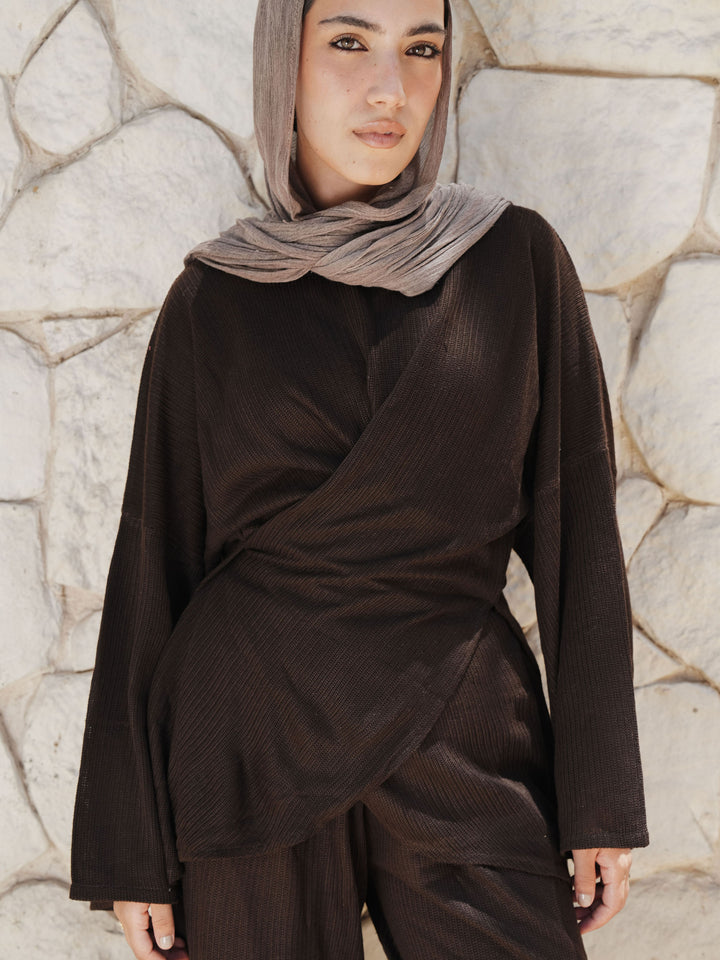 Criss Cross Set - Brown