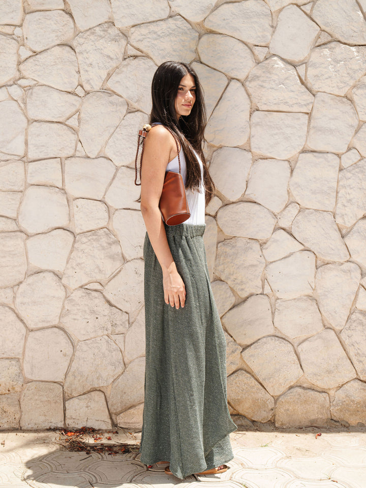 Glam Knit Pants - Olive