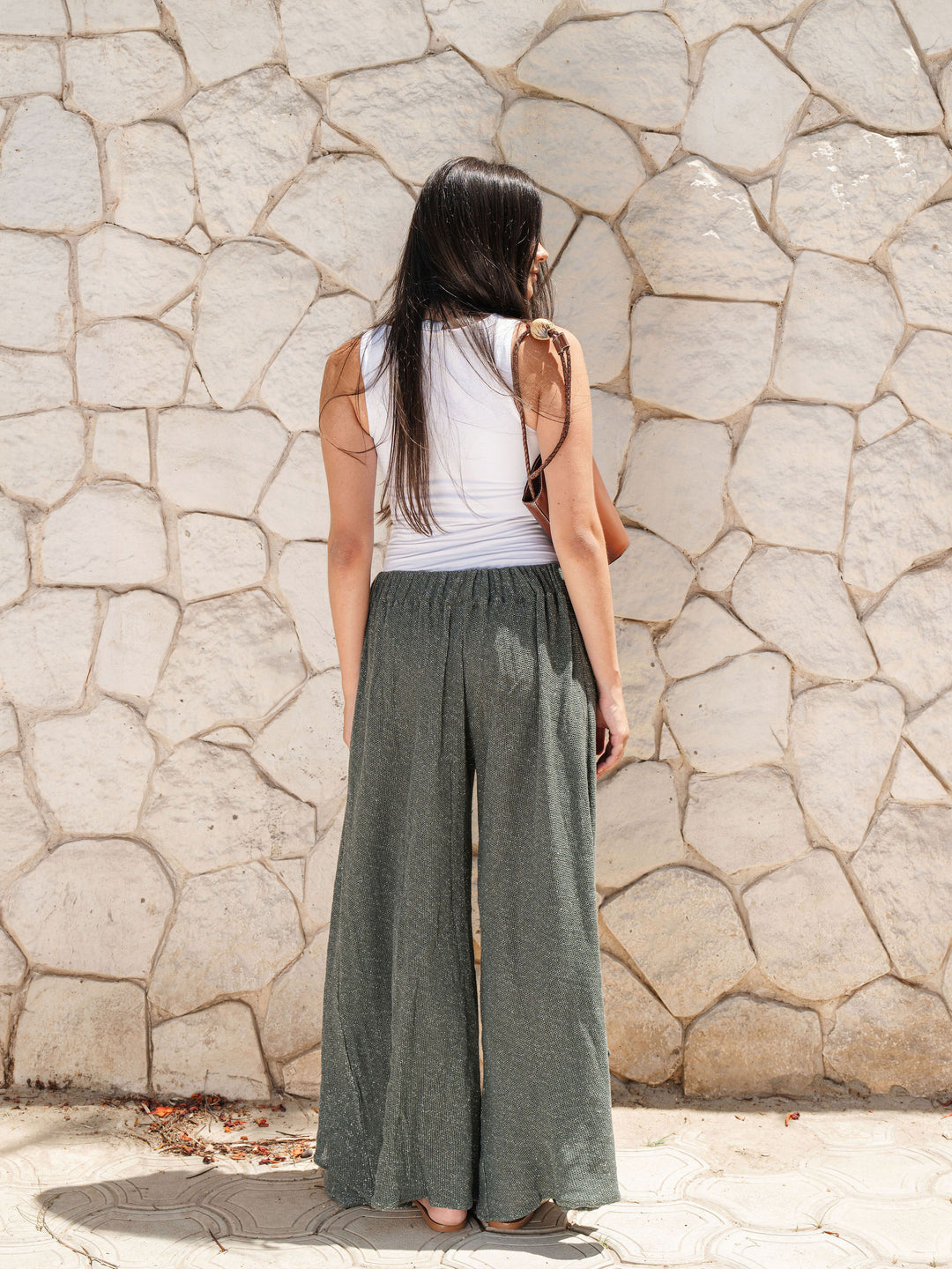 Glam Knit Pants - Olive