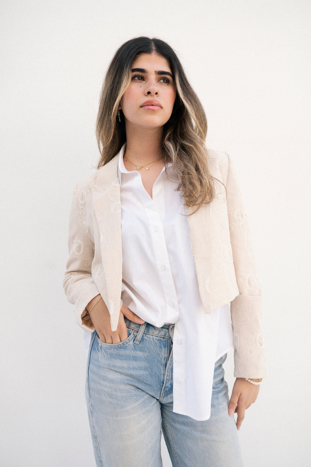 Cropped blazer