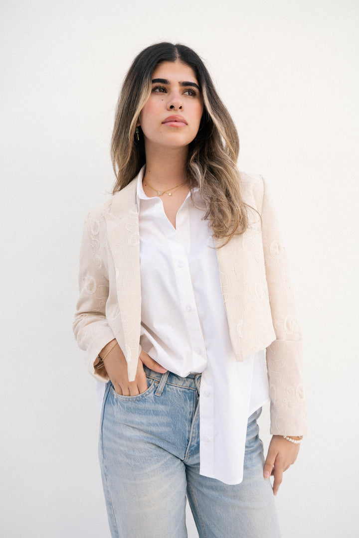 Cropped blazer