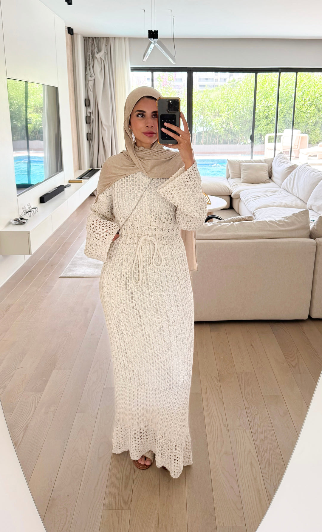 The Crochet Knit Dress (fully lined)