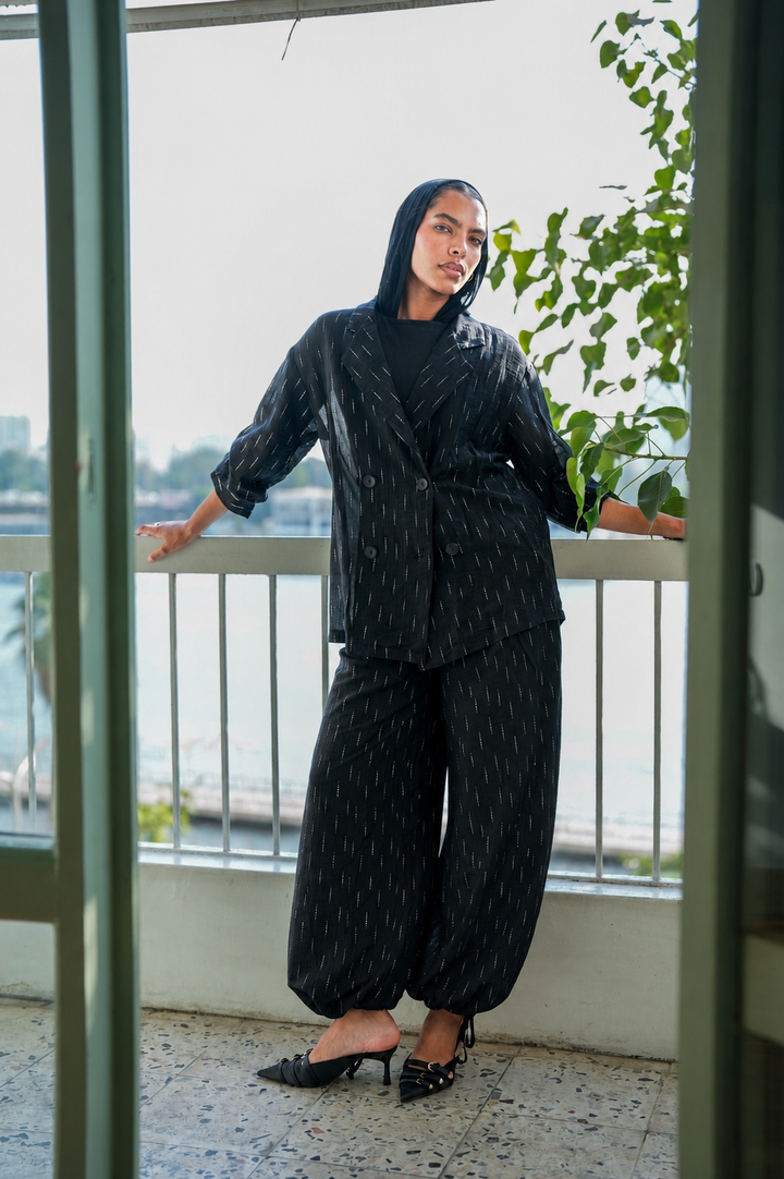 Starlight Shimmery Pants - Black