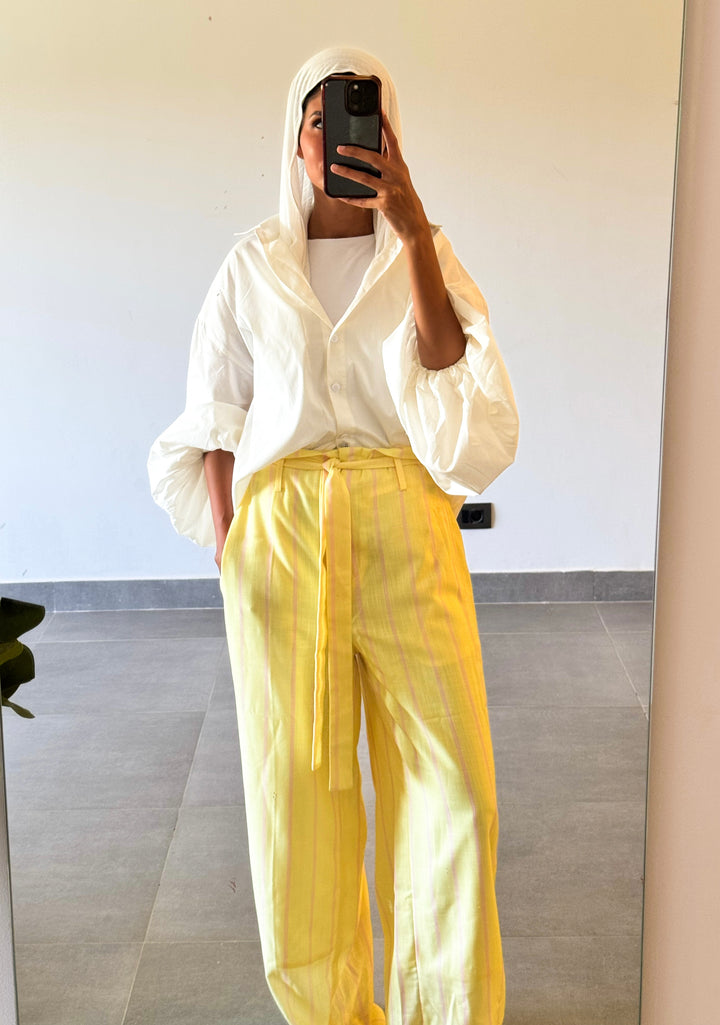 Fully lined Striped Pants