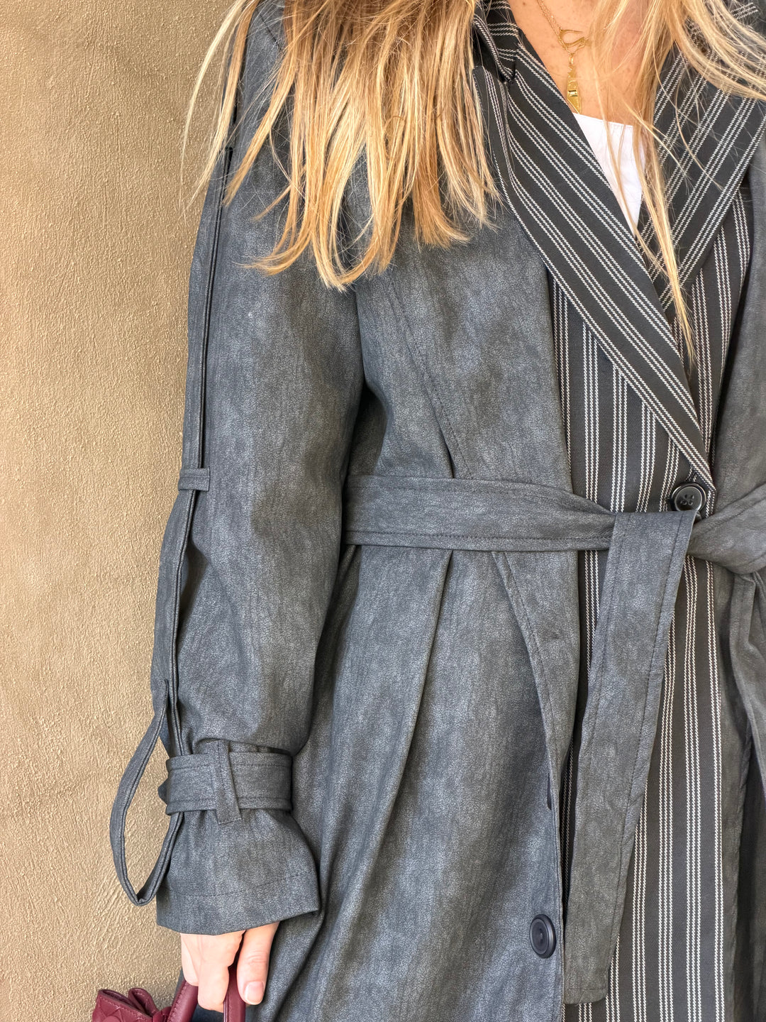 City Edge Leather Coat