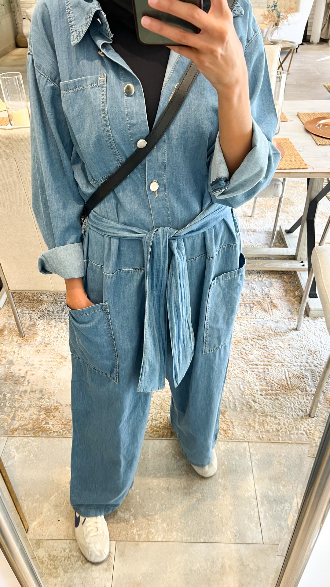 Denim jumpsuit