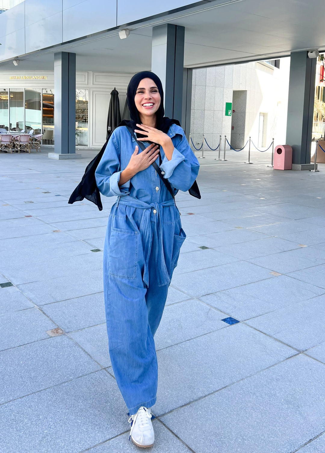 Denim jumpsuit