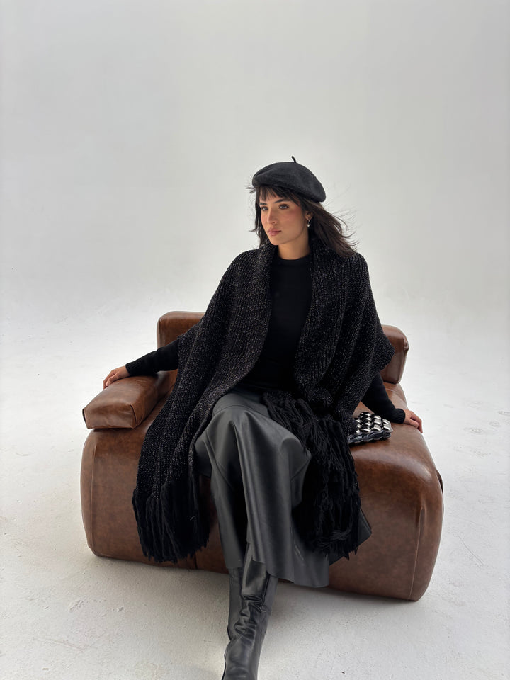 Shimmery Fringes Shawl
