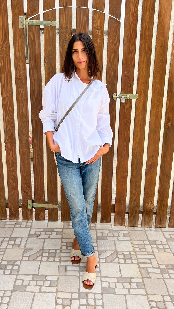 White poplin shirt