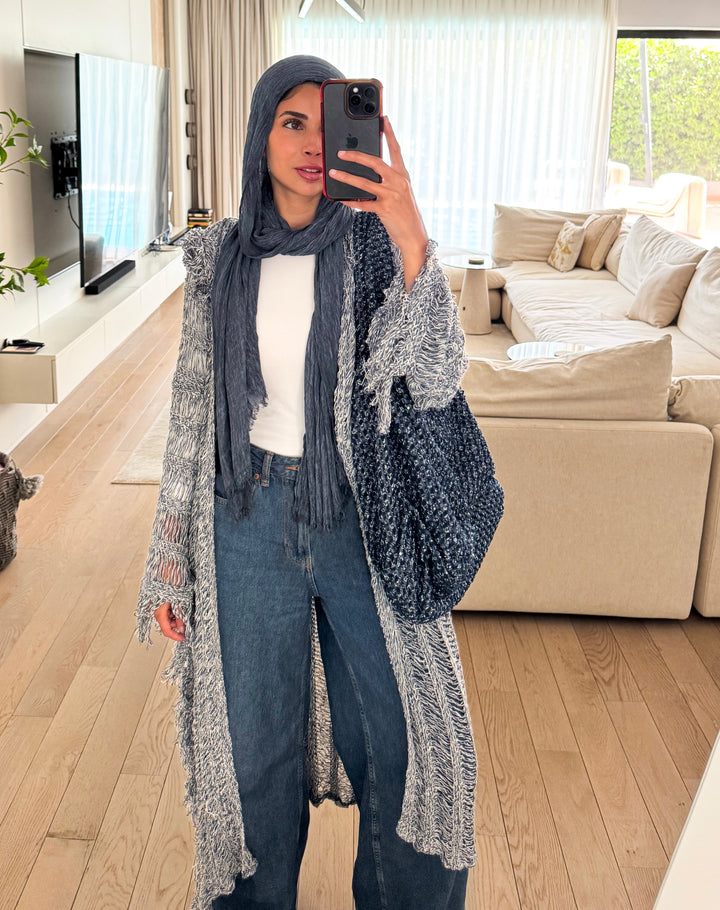 Ocean Breeze Knit Cardigan - Blue
