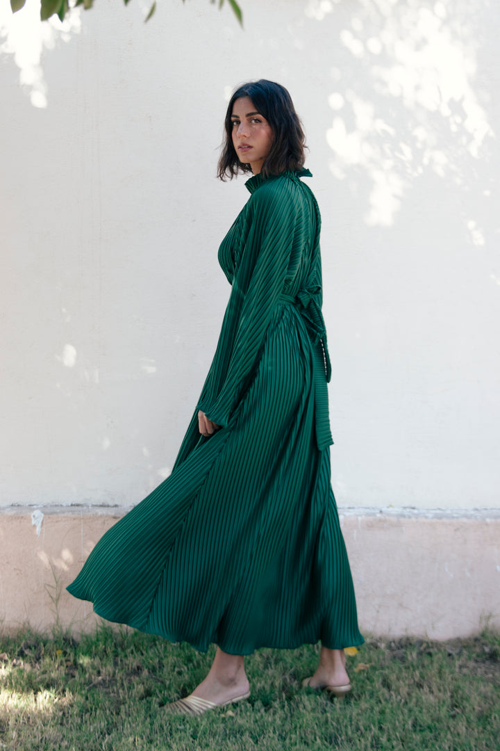 The pleated dress