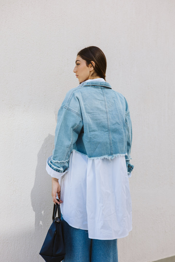 Cropped Fringy Denim
