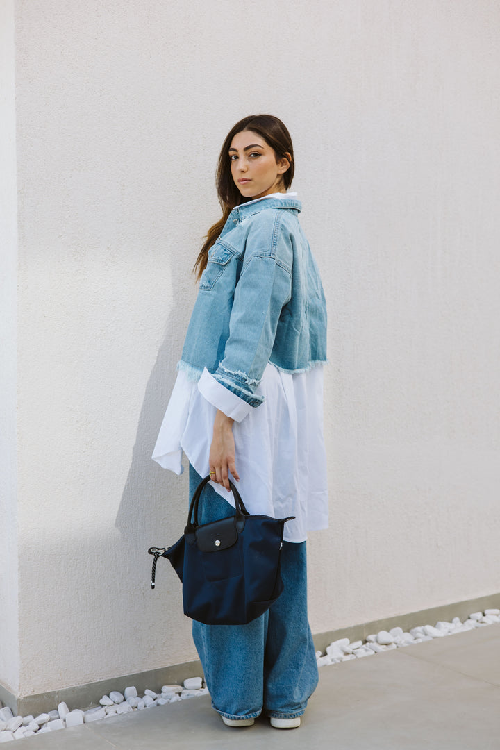 Cropped Fringy Denim