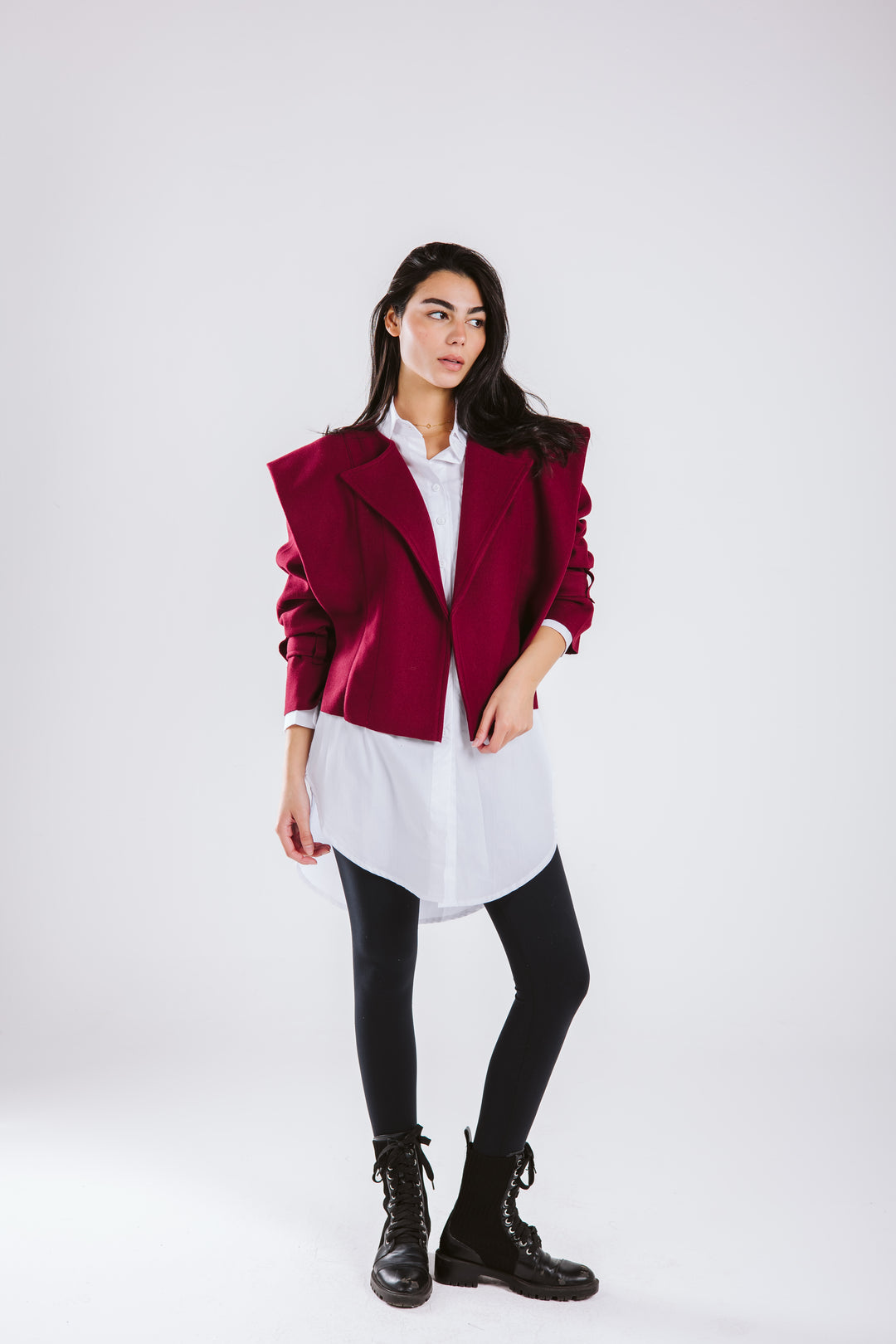 The Bold Wool Cropped Jacket