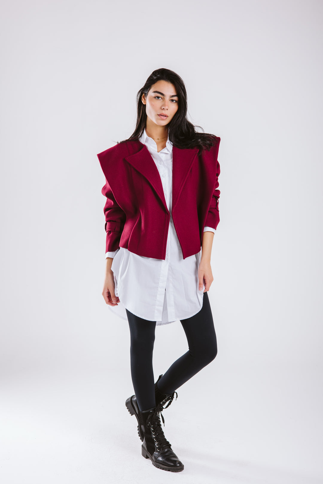 The Bold Wool Cropped Jacket