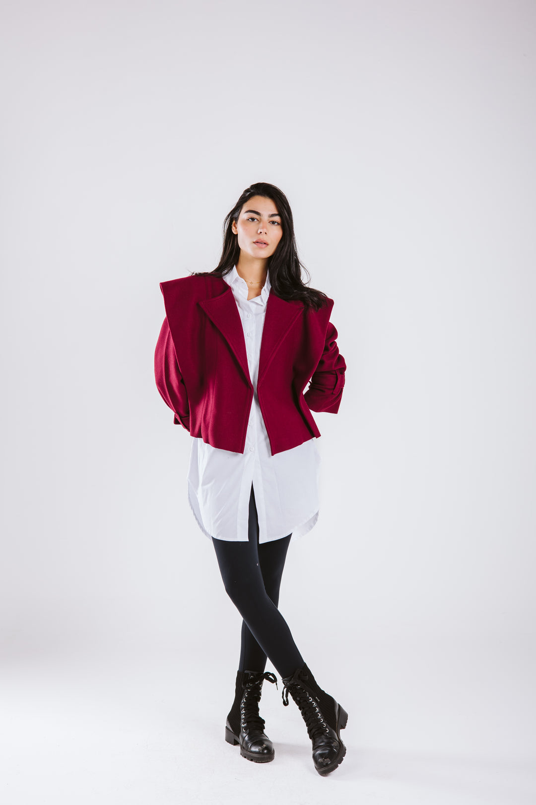 The Bold Wool Cropped Jacket