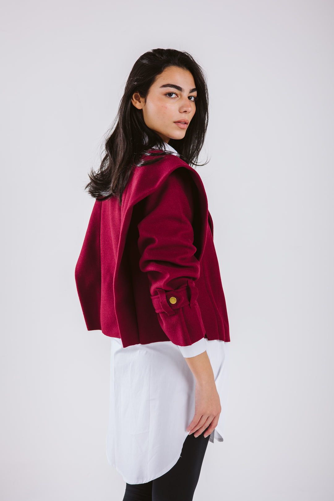 The Bold Wool Cropped Jacket