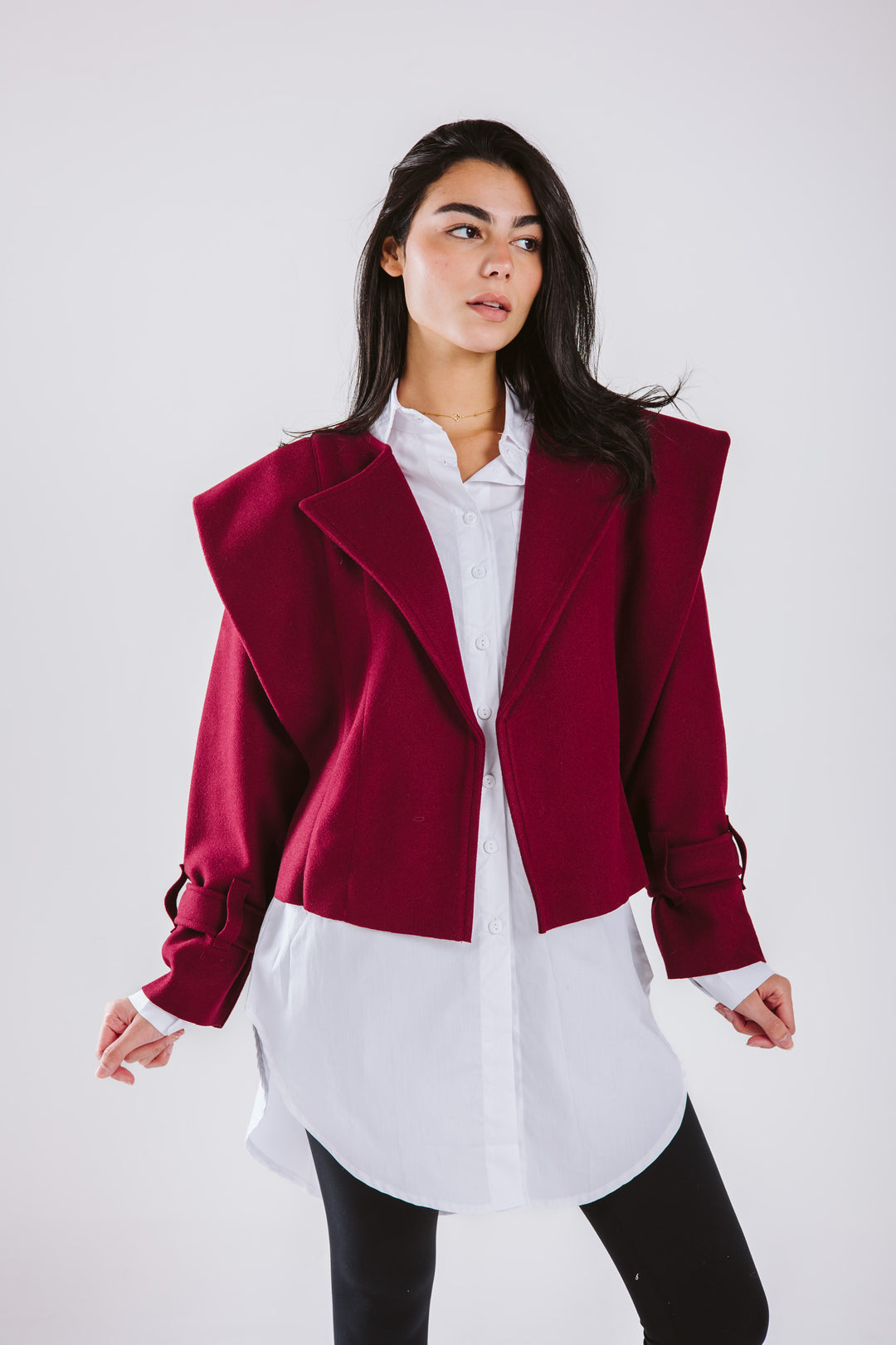 The Bold Wool Cropped Jacket