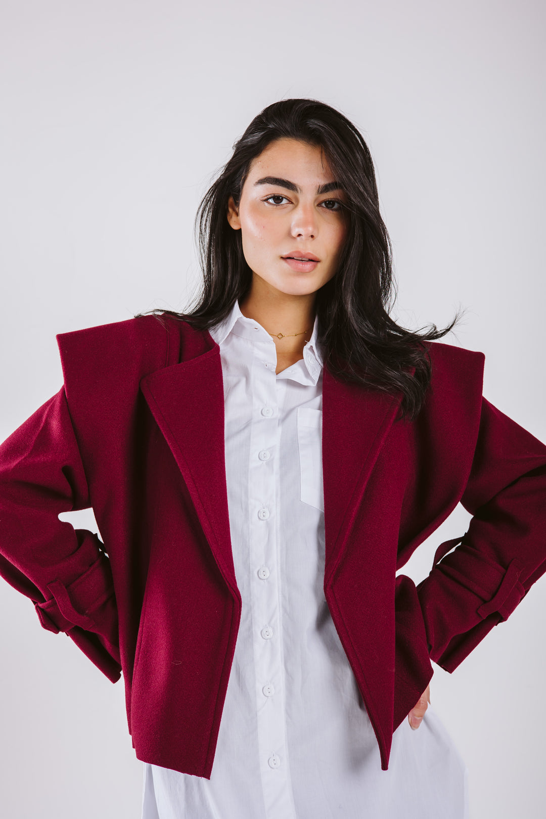 The Bold Wool Cropped Jacket